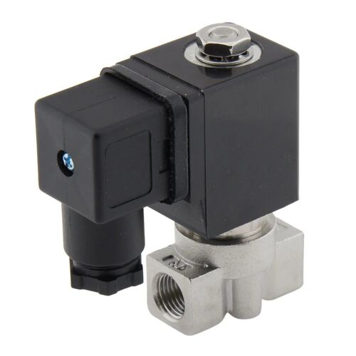 Electrovanne HP-DA 1/4'' Acier inoxydable FKM 0-75bar 12V DC