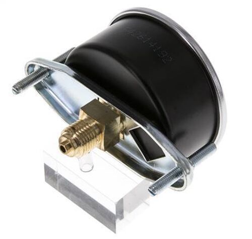 0..16 Bar (0..232 psi) Manomètre encastrable Acier/laiton 63 mm Classe 2.5 (Support)