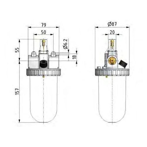Lubrificateur G1/2'' Métal Standard 3