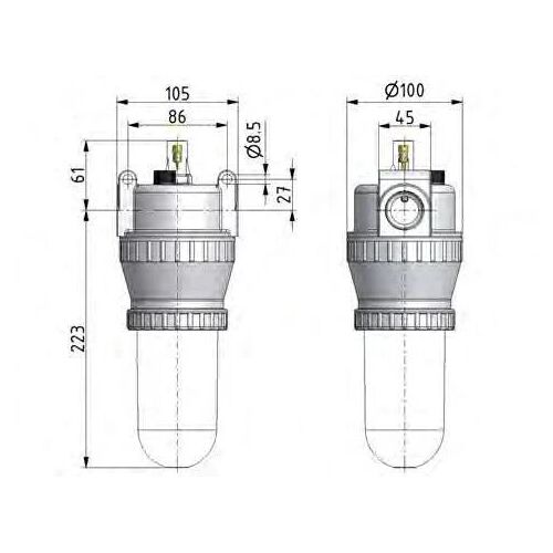 Lubrificateur G1'' Polycarbonate Standard 5