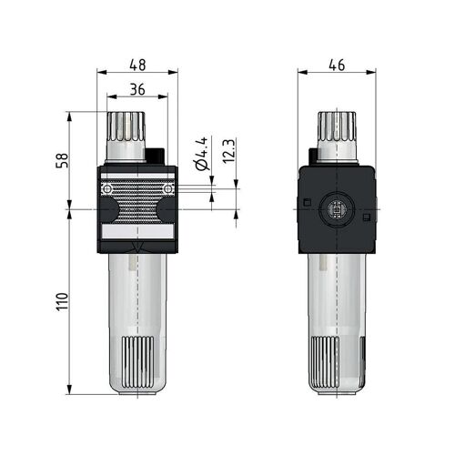 Micro Oil-Fog Lubricator G1/4'' Multifix 1