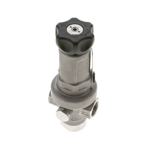 Régulateur de Pression de Précision G1/2'' 1900l/min 10.0-50.0bar/145-725psi Acier Inoxydable Gaz Liquides
