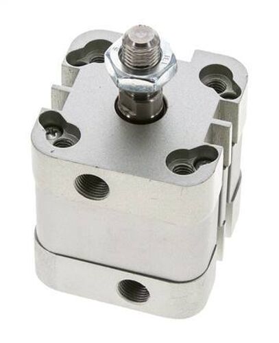 ISO 21287 Vérin Compact à Double Effet 32-10mm - Magnétique - Tige Filetée