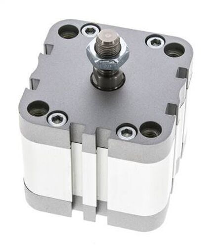 ISO 21287 Vérin Compact Simple Effet 63-20mm - Magnétique - Tige Filetée