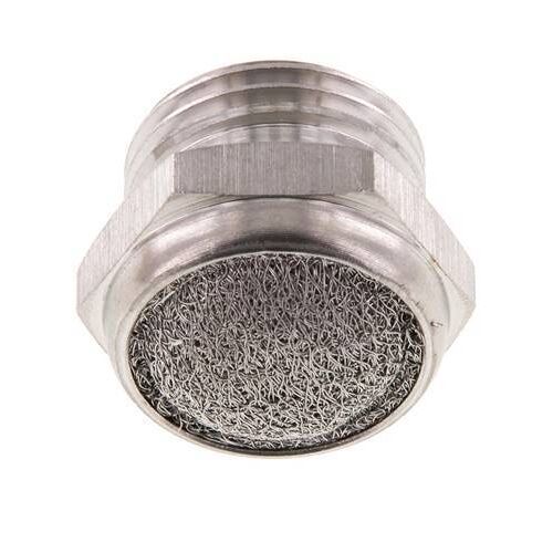 Silencieux Pneumatique Compact En Acier Inoxydable G1/2'' 1.4301 Maille Métallique