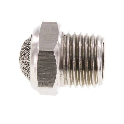 Silencieux Pneumatique Compact En Acier Inoxydable Npt 1/4'' 1.4301 Maille
