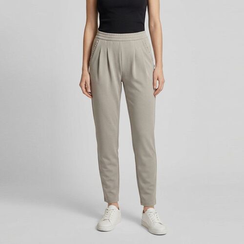 Pantalon Carotte Décontracté Taille Élastique Avec Détails Volants Femme Jdy