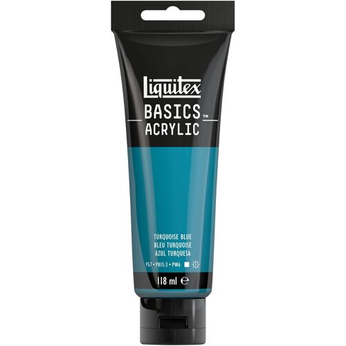 Peinture Acrylique, Peinture Artistique Monopigment¿¿E, R¿¿Sistante ¿¿ La Lumi¿¿Re, Qualit¿¿ Archive, Finition Satin¿¿E, Tube De 118 Ml - Bleu Turquoise