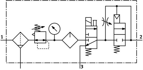Festo Unité De Conditionnement G1/4'' 2.5-12bar 1100l/min 40µm Midi - 185831