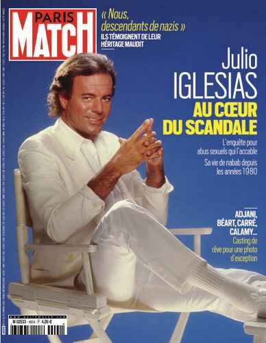Paris Match N° 4004 - 22 Janvier 2026 - Julio Iglesias, Au Coeur Du Scandale / Adjani, Béart, Carré, Calamy... Casting De Rêve Pour Une Photo D'Exception / Pierre Niney, "Gourou"
