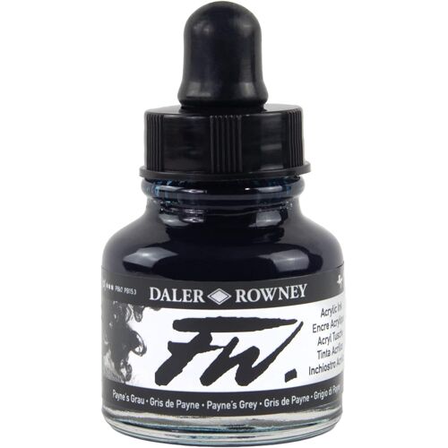 29.5ml Art Bouteille D'encre Acrylique - Payne's Gris