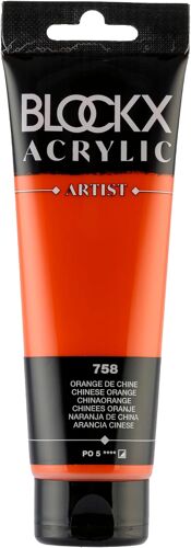 Acrylique Fine Semi-Opaque Et Satin¿¿E - Orange De Chine Po 5- 120ml