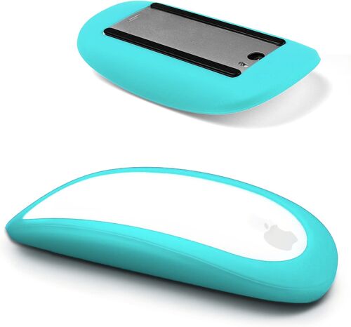 Coque en silicone ultra fine pour Apple Magic Mouse 1 & 2 - Anti-chute et anti-poussi¿¿re - Bleu