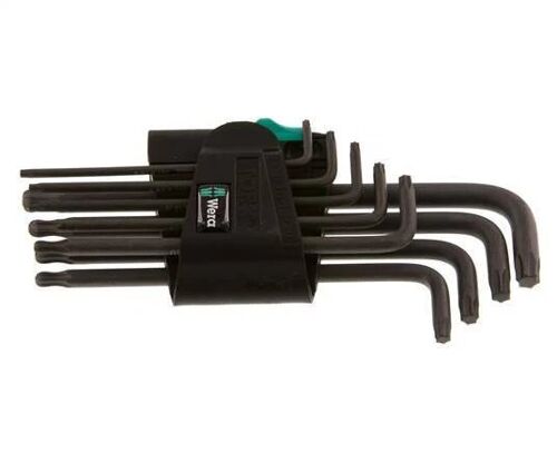 Wera 9 pièces TORX TX8 à TX40 Jeu de clés Allen longues avec tête à bille