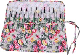 Trousse Pour Pinceaux De Peinture, Sacs Organiseurs En Tissu, Porte-Brosses Pochettes Rouleaux, 22 Poches