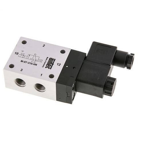 electrovanne NO 3/2 G1/4'' 24V DC 1.5-10bar/21.0-140psi Airtec