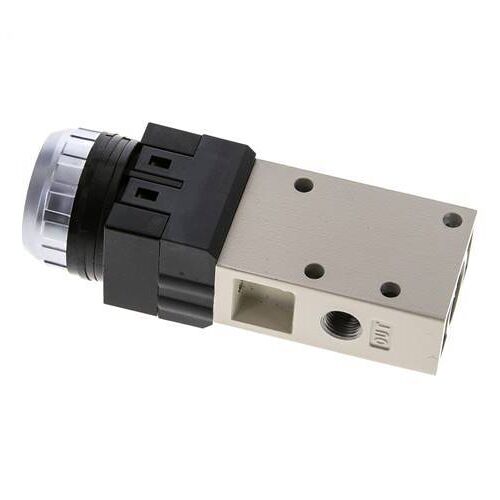valve à bouton poussoir 3/2 G1/8'' rouge 0-8bar/0-112psi YPC