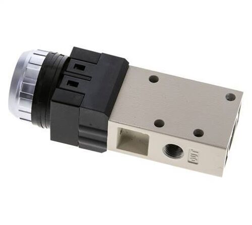 valve à bouton poussoir 3/2 G1/8'' rouge 0-8bar/0-112psi YPC