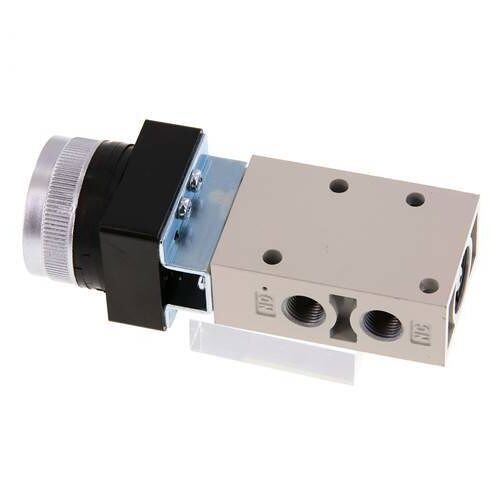 valve à bouton poussoir 3/2 G1/8'' vert 0-8bar/0-112psi YPC