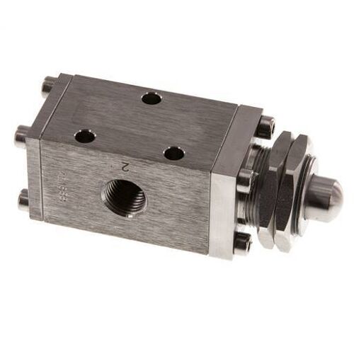vanne à tige universelle 3/2 G1/4'' en acier inoxydable -0.95-12bar/-13.2-168psi