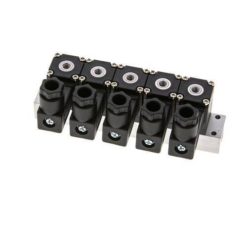 5x3/2 M5 NC Electrovanne 24V DC -0.95-8bar/-13.2-112psi Airtec