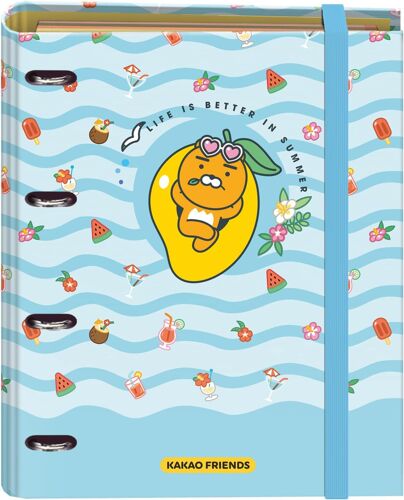 Classeur Rechargeable Anneaux 35 Mm - Kakao Friends - Summer Holiday