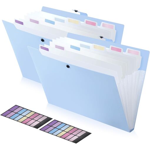 Pochette Document Zippée A3 A4 A5 A6, 20 Pièces Pochette Rangement