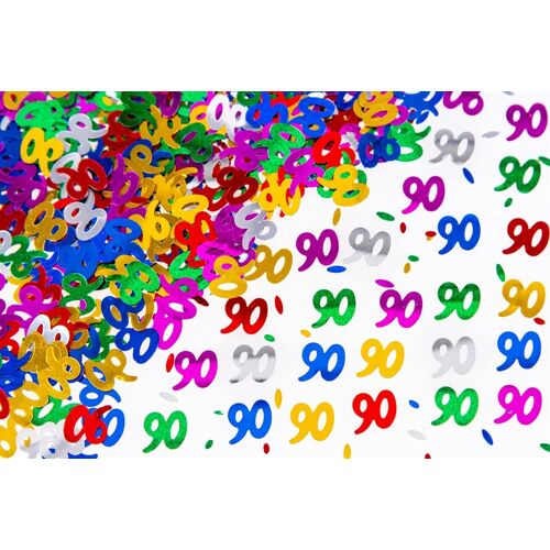 Confettis multicolores pour 90e anniversaire - 56 g