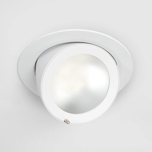 Downlight Led 48w Rond Orientable Chip 120lm/W Coupe Ø 200 Mm No Flicker 6000k Blanc Froid