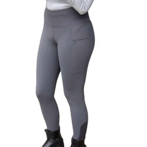Legging Équitation Full Grip Harry's Horse Equitights Denici Cavalli Shadow 34 Mixte Noir