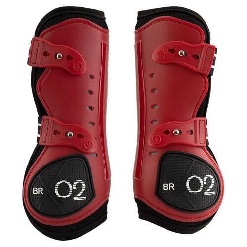Protège-Tendons Pour Cheval Br Equitation Xo2 Cob Mixte Rouge