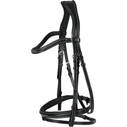 Bridon Équitation Pour Cheval Catago Torina Poney Mixte Noir
