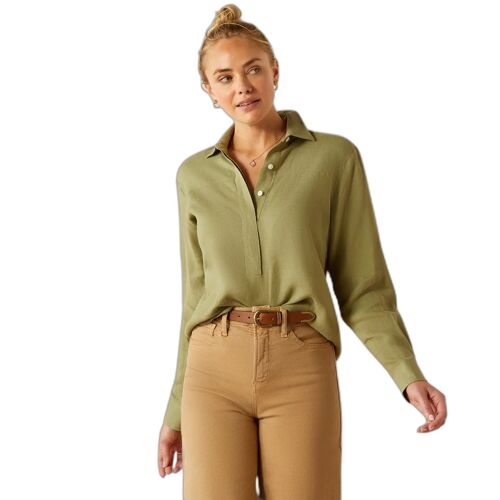 Chemisier Manches Longues Femme Ariat Pocklington S Femme Vert