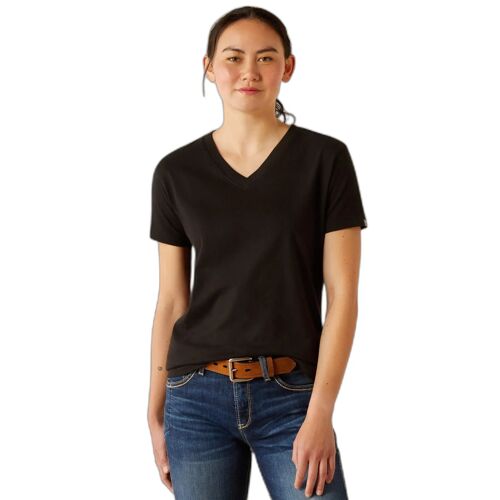 T-Shirt Femme Ariat Rebar Cotton Strong L Femme Noir