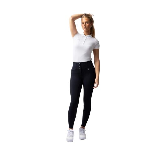 Pantalon Équitation Full Grip Femme Horze Leonie 36 Femme Bleu