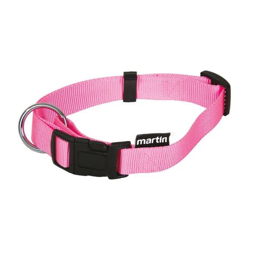 Collier Pour Chien Nylon Réglable Martin Sellier M 20x40/55 Cm Mixte Rose