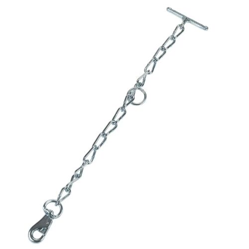 Chaîne Avec Mousqueton Et Attache Kerbl 63 Cm Mixte Argenté