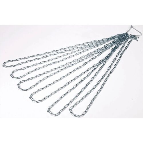 Chaîne Plate Zinguée Avec Maillon Droit Kerbl 4 Mm Mixte Noir