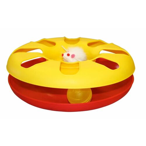 Jouet Pour Chat Plastique Kerbl Racing Wheel 24 Cm Mixte Jaune