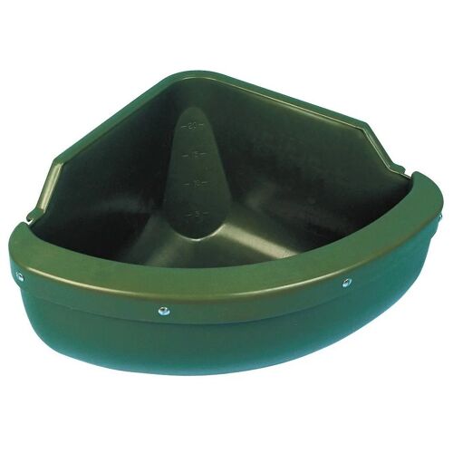 Mangeoire D'angle Avec Rebord Kerbl 31 L Mixte Vert