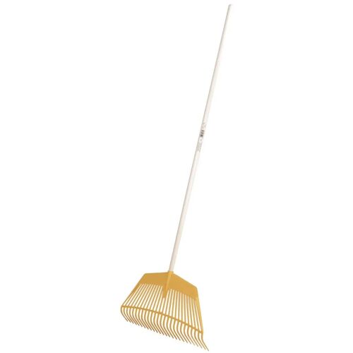 Râteau à feuilles avec manche Kerbl 26 dents Mixte Jaune