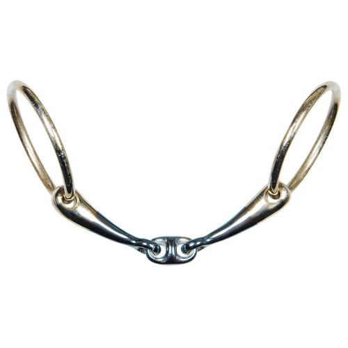 Mors 2 Anneaux Pour Cheval Double Brisure Anatomique Harry's Horse Sweet Iron 12,5 Cm Mixte Doré