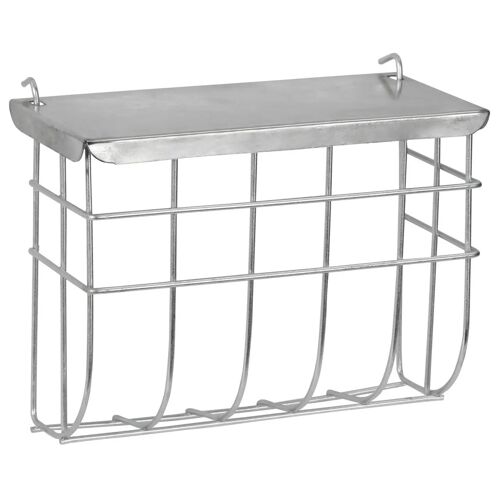 Râtelier À Foin Pour Rongeur Avec Couvercle Kerbl 25x9x17 Cm Mixte Argenté