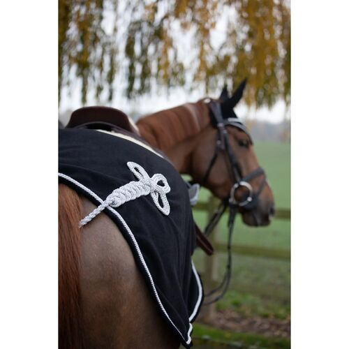 Couvre-Reins Pour Cheval Polaire Hfi Velvet 145 Cm Mixte Noir
