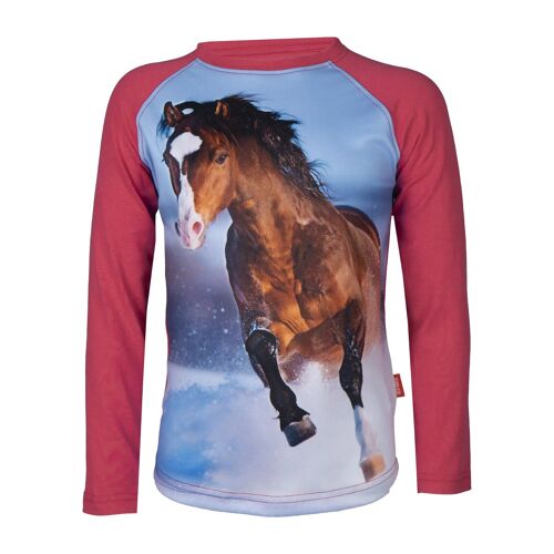 T-Shirt Manches Longues Enfant Red Horse Pixel Fw22 12 Ans Mixte Rose