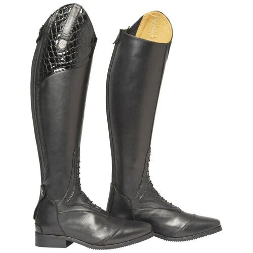 Chaussures Bottes D'équitation En Cuir Mountain Horse Sovereign Lux Tn Tall Narrow Noir