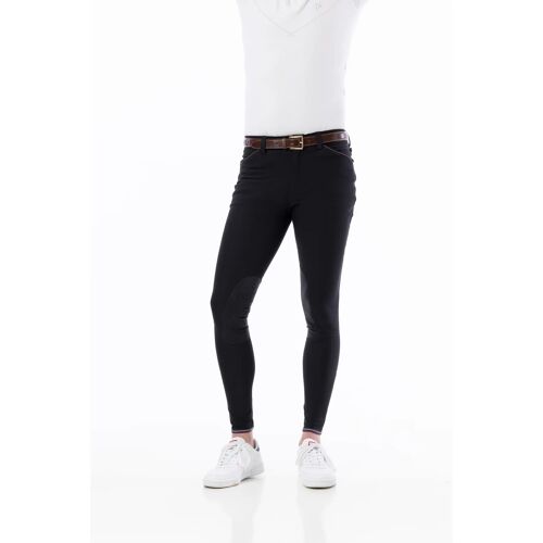 Pantalon Équitation Mid Grip Equithème Eliot 42 Mixte Noir