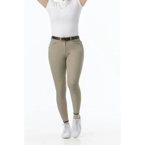 Pantalon Équitation Mid Grip Equithème Yolande 36 Mixte Beige
