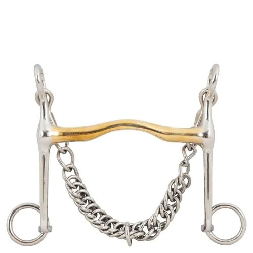 Mors Avec Gourmette Pour Cheval Br Equitation 12mm/140mm 12,5 Cm Mixte Argenté