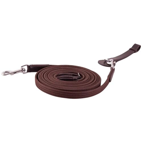 Rênes Pour Cheval Allemande En Toile Avec Boucle Détachable Premiere Full Mixte Marron